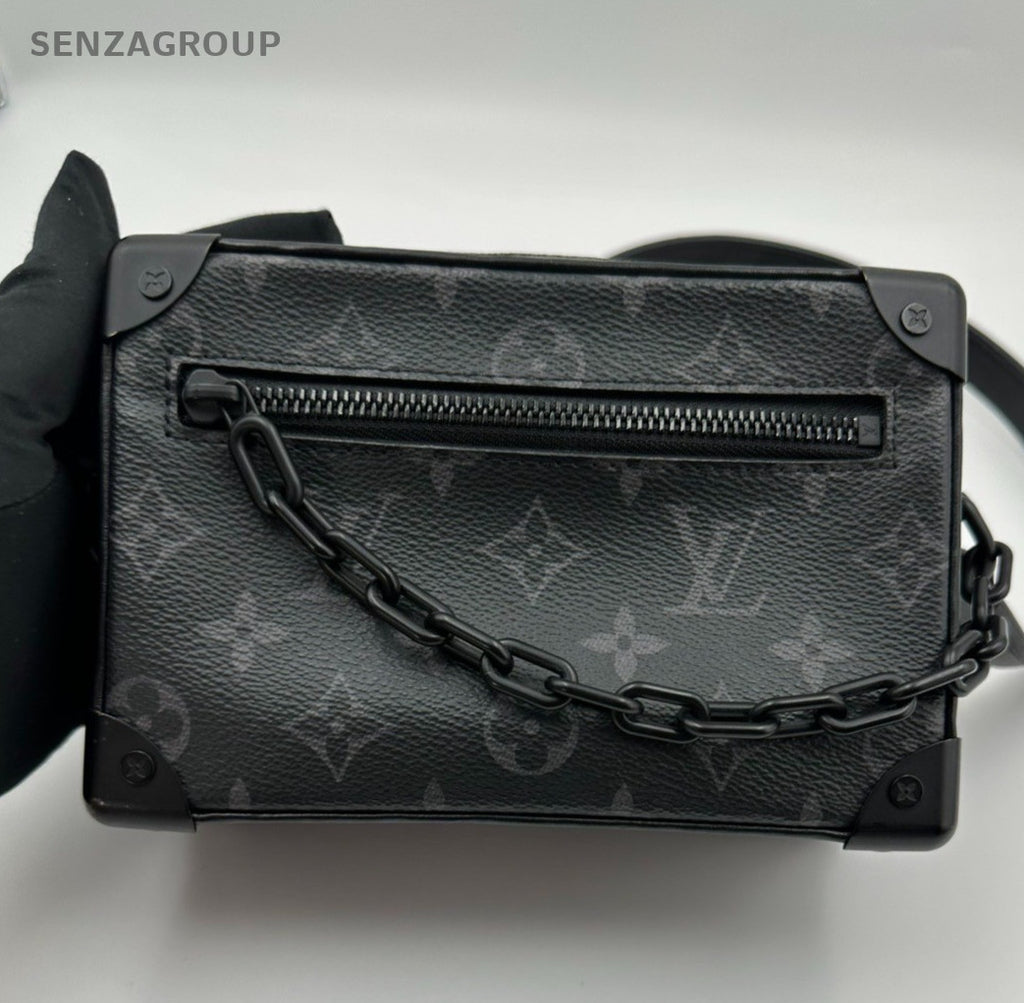 Louis Vuitton Soft Trunk Mini Monogram Shoulder Crossbody Black Unisex Adults