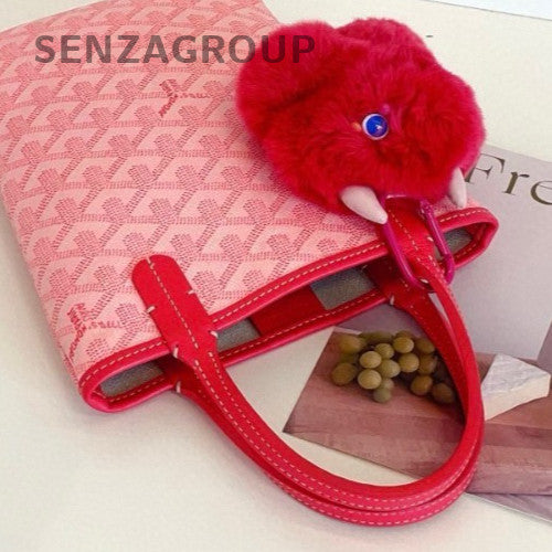 Goyard Poitiers Mini Tote Handbag Pink Used Women Designer Classic