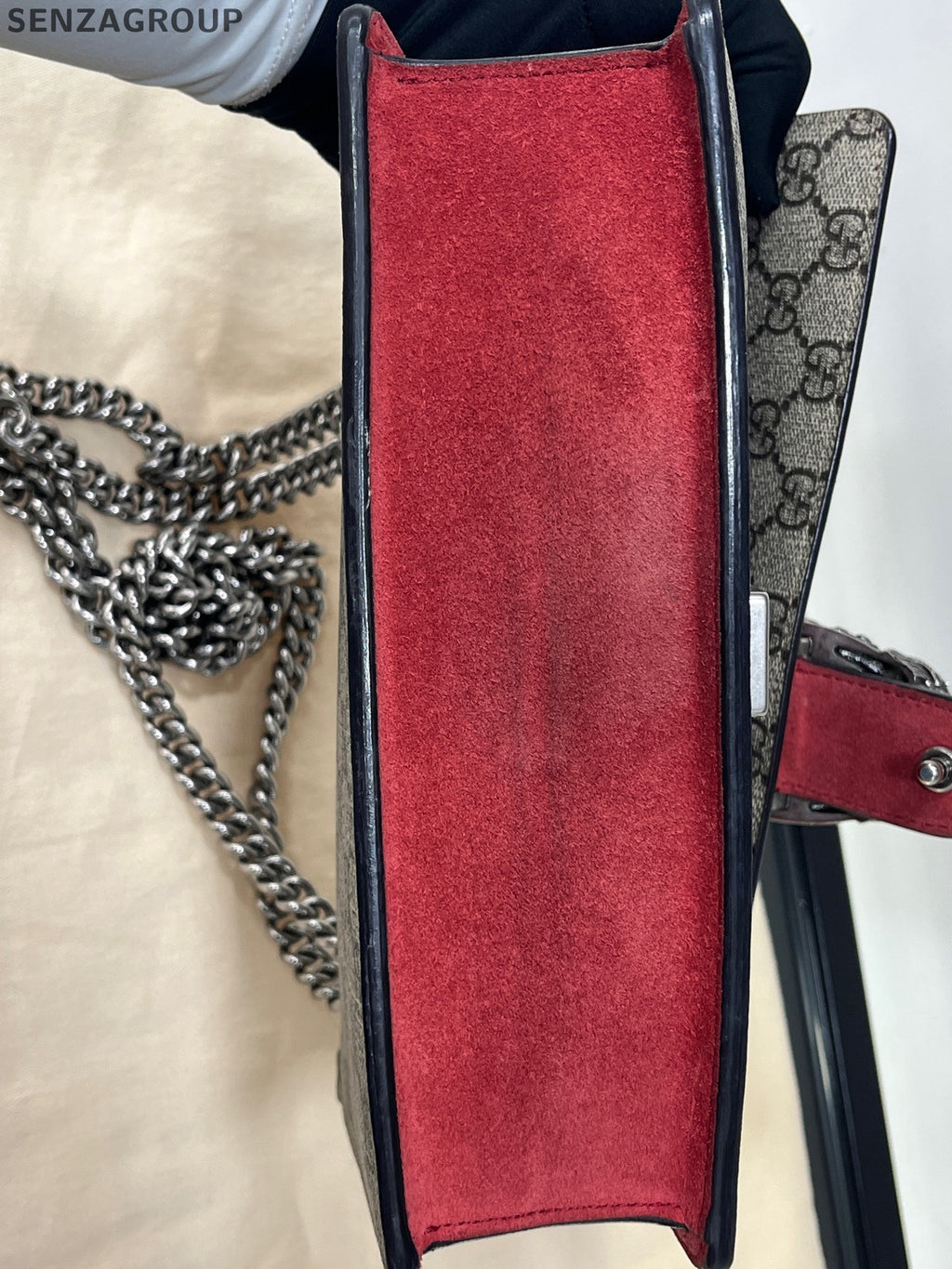 Gucci Dionysus Small Chain Shoulder Bag Brown Red Women Classic