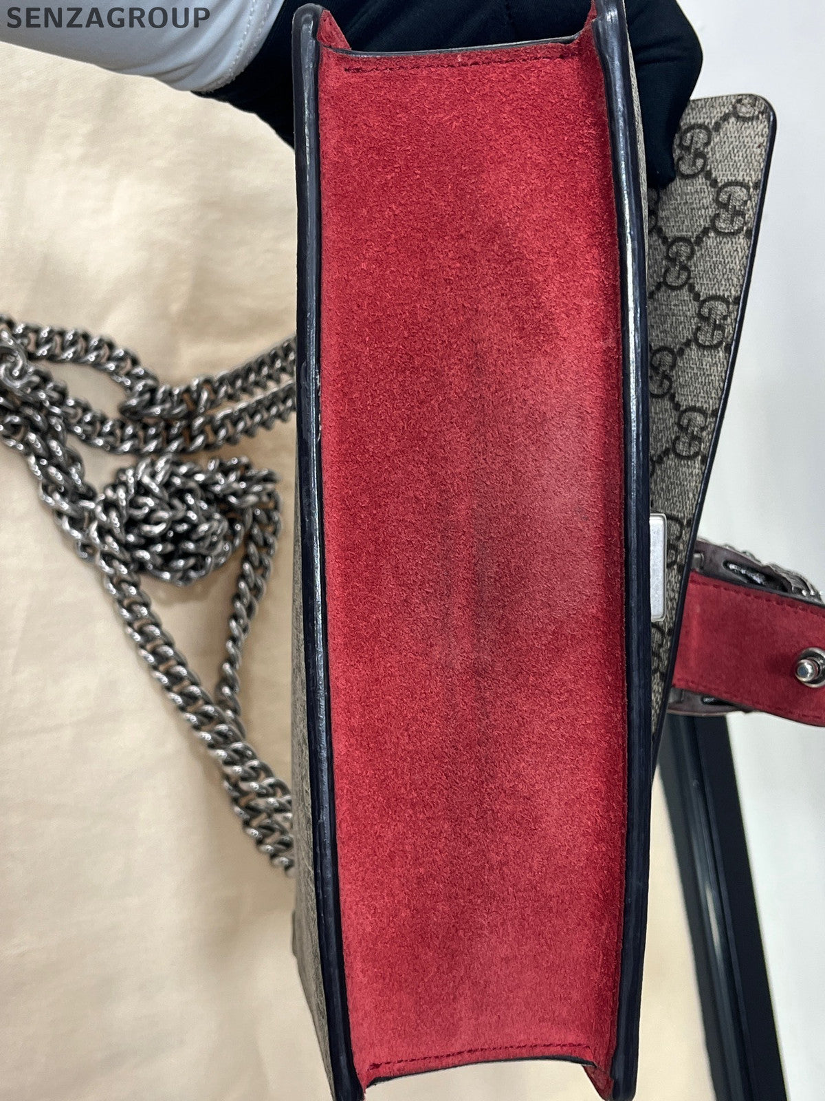 Gucci Dionysus Small Chain Shoulder Bag Brown Red Women Classic