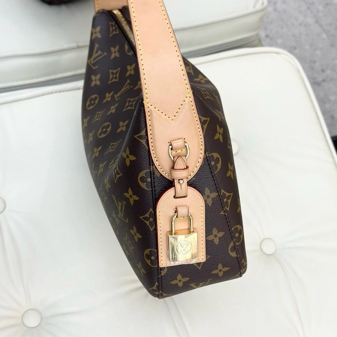 Louis Vuitton Slouchy PM Shoulder Bag Brown Women Classic S