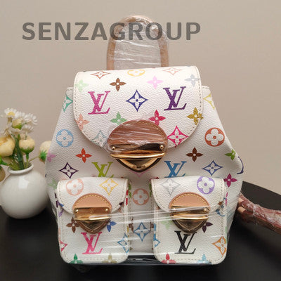 Louis Vuitton Vebice White Multicolor Backpack - Classic Women's Print