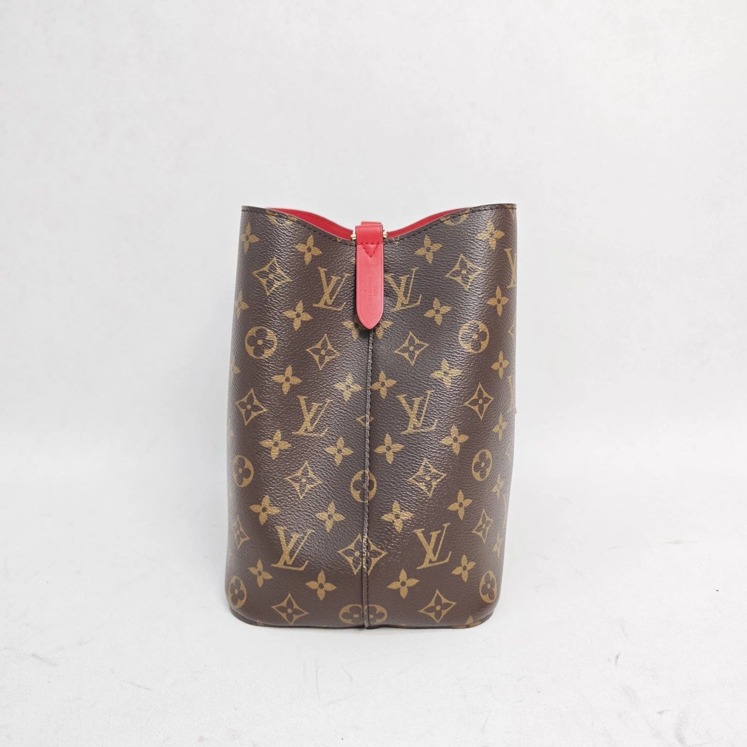 Louis Vuitton LV Neonoe Monogram Canvas Medium Red Bucket Bag For Women