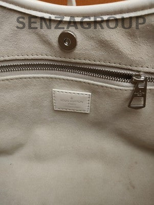 Louis Vuitton Carryall PM Bag Silver White Monogram Women's Classic