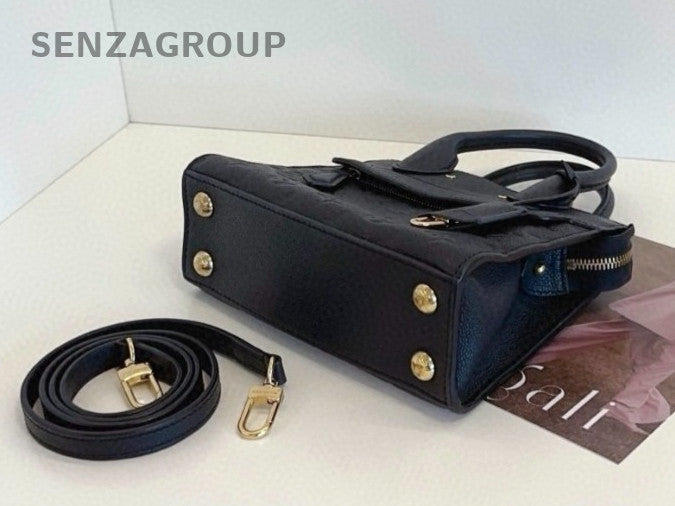 Louis Vuitton Pont Neuf Mini Tote Top Handle Shoulder Crossbody Bag Black Women