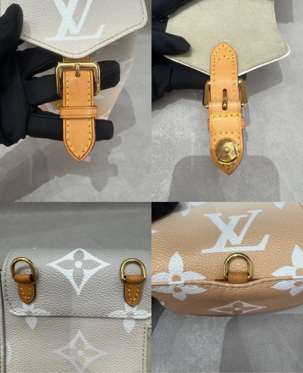 Louis Vuitton Beige By The Pool Tiny Mini Backpack Gold Hardware Chip Version