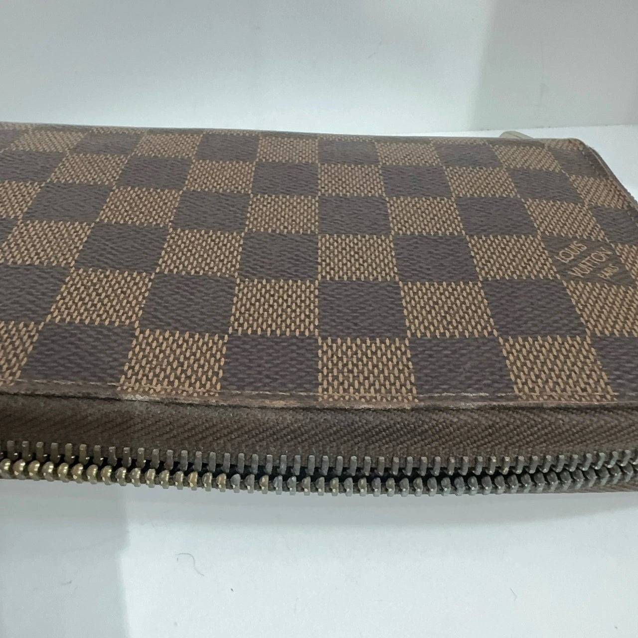 Louis Vuitton Damier Canvas Zippy Wallet Brown For Women