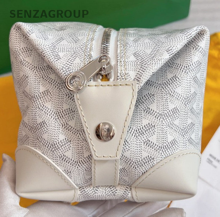 Goyard Bowling25 Monogram Shoulder bag Women Brand NEW Full Set White