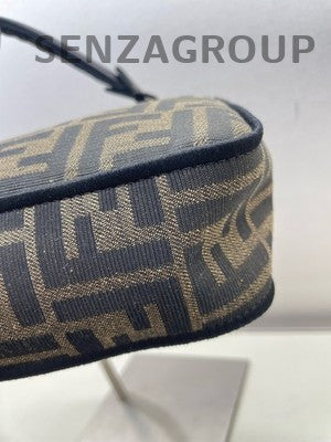 Fendi Medium Black Gold Tote Shoulder Bag - Classic Fashion Women