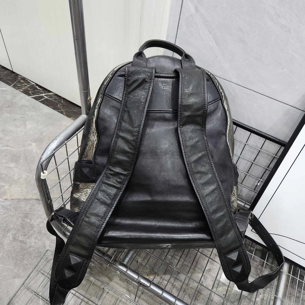 MCM Colorblock Leather Backpack for Women