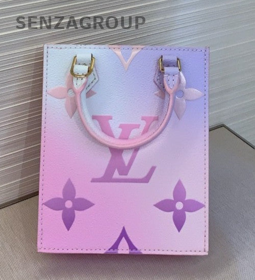 Louis Vuitton Colorful gradient color Petit Sac Plat Sunrise Paste Crossbody