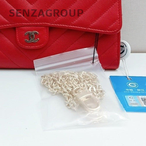 Chanel GF Wallet Chain Shoulder Bag Pink Gold Used Women Classic