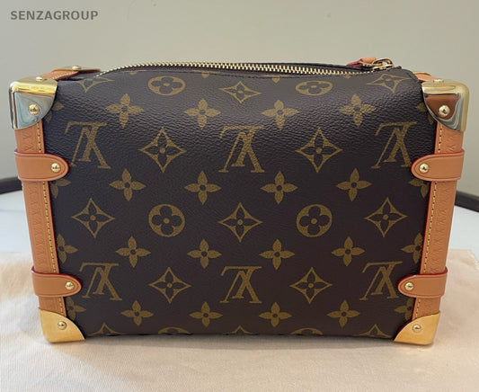 Louis Vuitton Side Trunk MM Monogram Shoulder Bag Crossbody Brown Women Classic