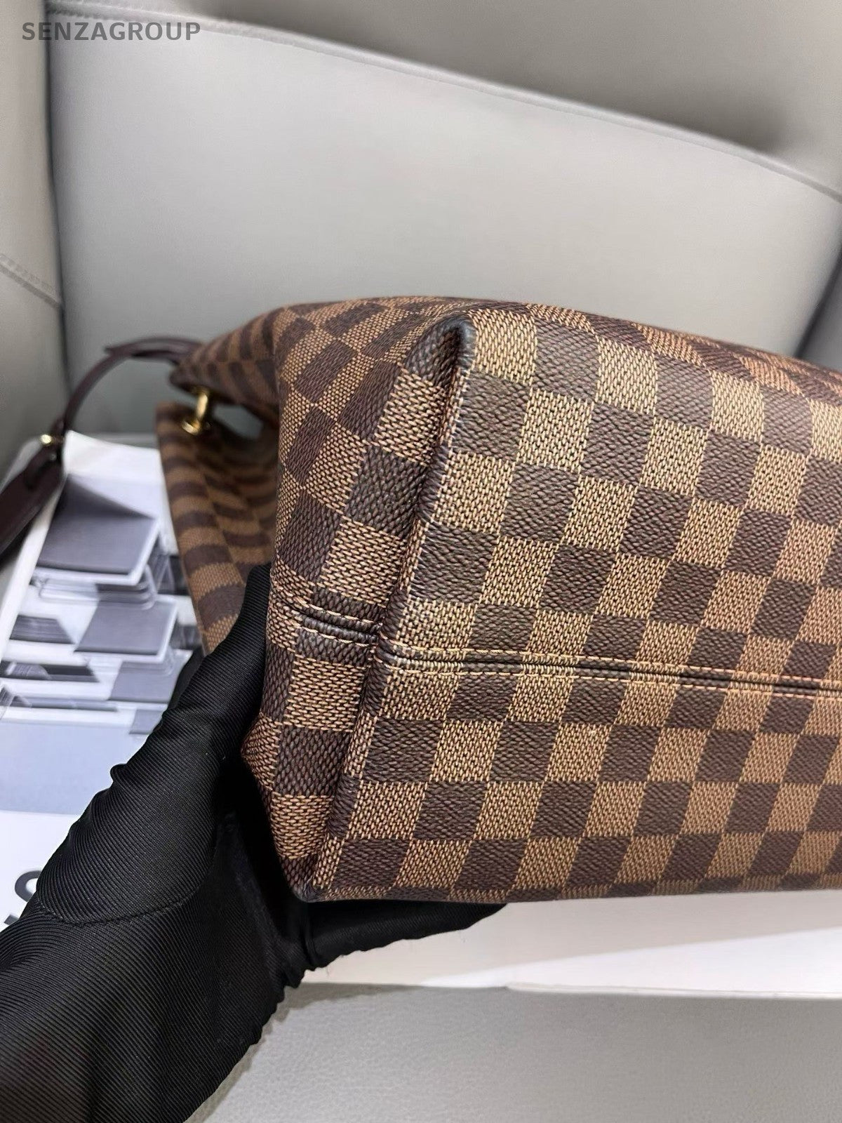 Louis Vuitton Graceful MM Damier Ebene Shoulder bag Brown Women Classic