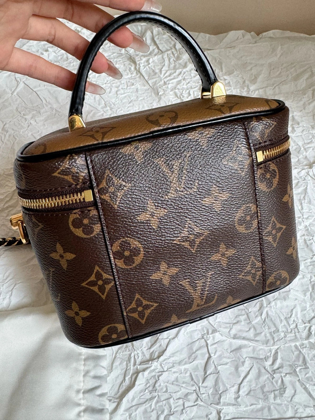 Louis Vuitton Vanity Monogram Canvas Shoulder Bag Excellent
