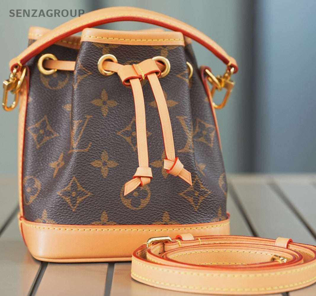 Louis Vuitton Monogram Coated Canvas Nano Noe  Crossbody Bag Almost Brand NEW