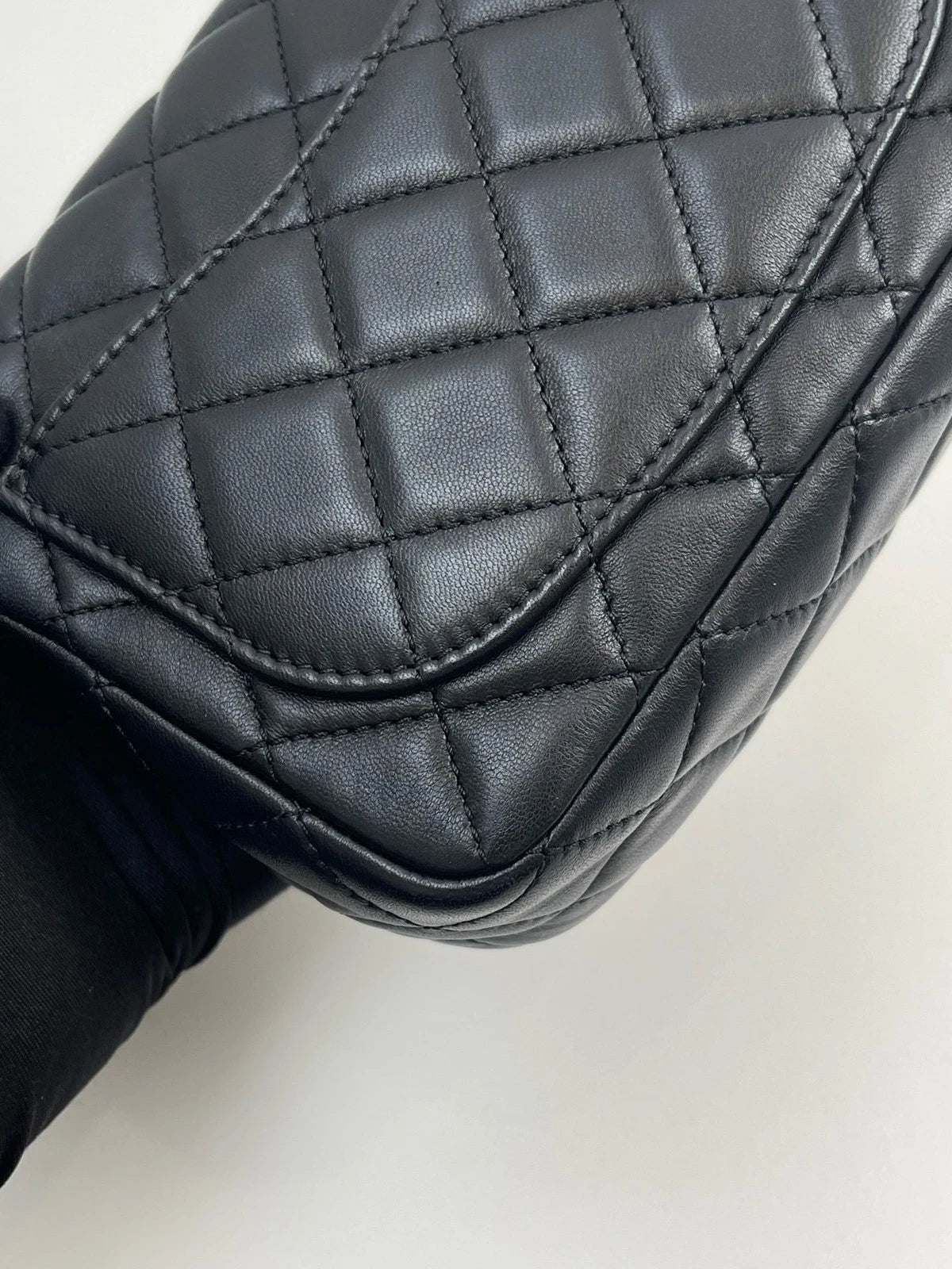 CHANEL Gold Ball Square Leather Crossbody Bag For Women