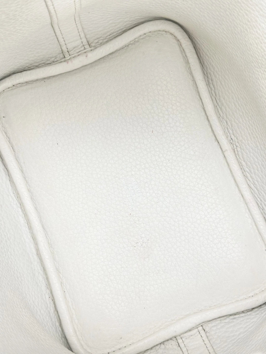 Hermes Picotin 18 Calfskin Bucket Top Handle Bag White Women Classic S
