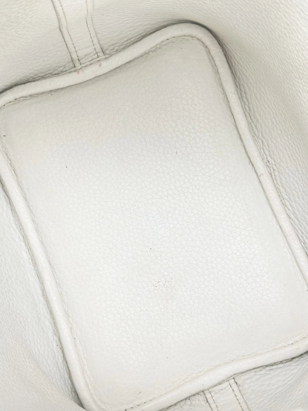 Hermes Picotin 18 Calfskin Bucket Top Handle Bag White Women Classic S