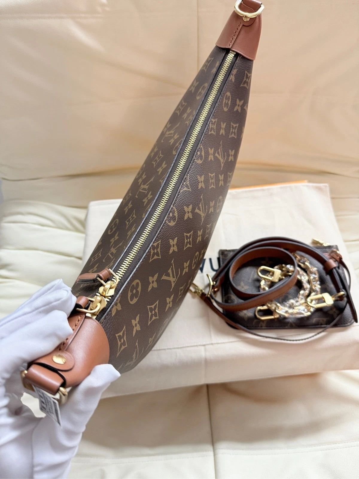 Louis Vuitton Large Moon Pea Shoulder Bag For Women