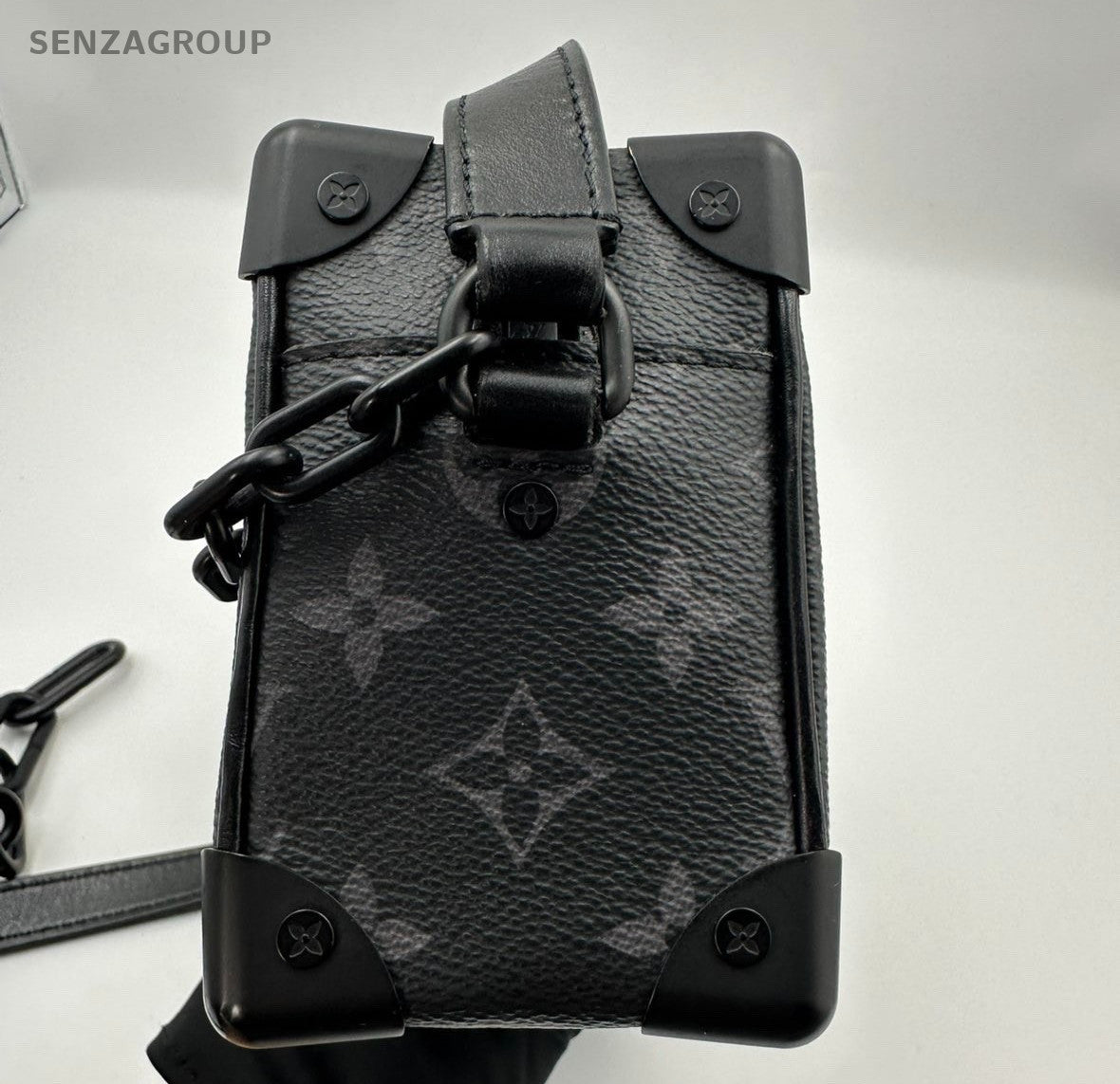 Louis Vuitton Soft Trunk Mini Monogram Shoulder Crossbody Black Unisex Adults