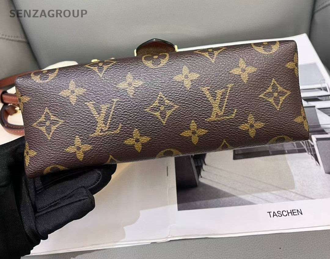 Louis Vuitton Locky BB Monogram Top Handle 2way Shoulder Handbag Brown Women