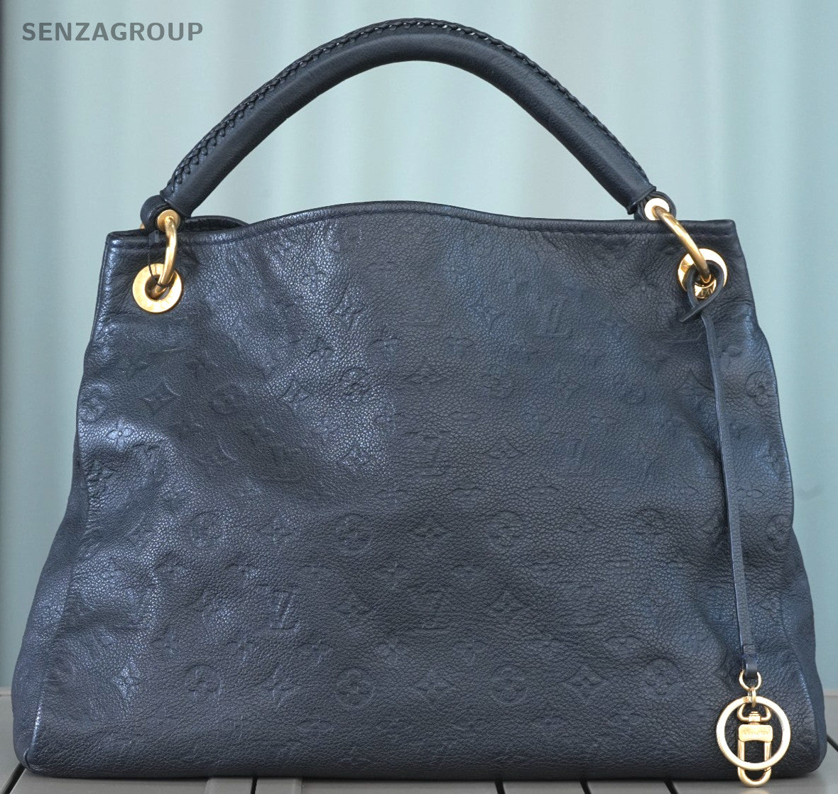 Louis Vuitton Monogram Empreinte Artsy MM Navy Blue Leather Shoulder bag