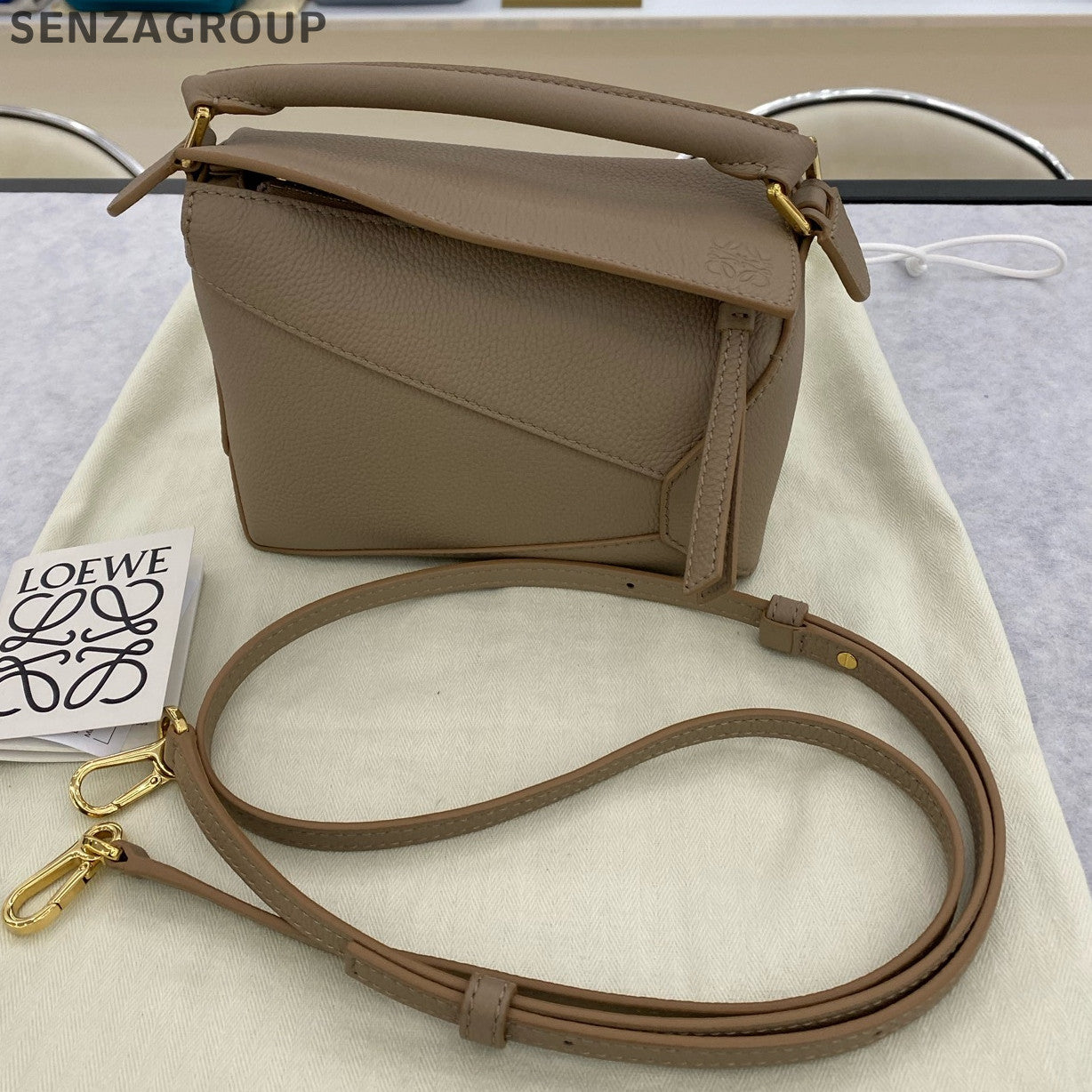Loewe Mini Puzzle Bag in Brown - Classic Women's Handbag & Shoulder Bag
