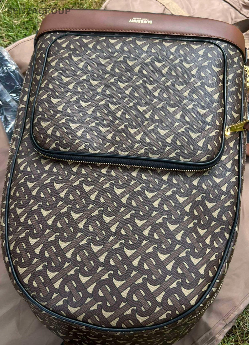 Burberry Backpack Shoulder Bag Brown Brand New Unisex Adults