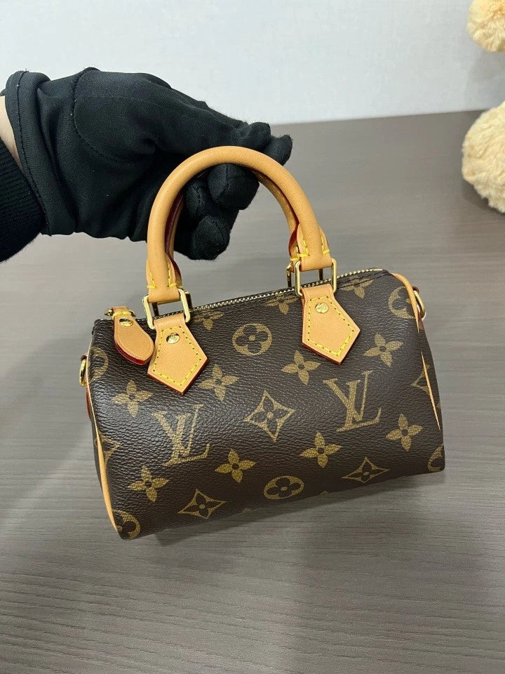 Louis Vuitton Canvas Monogram Speedy Nano Handbag For Women