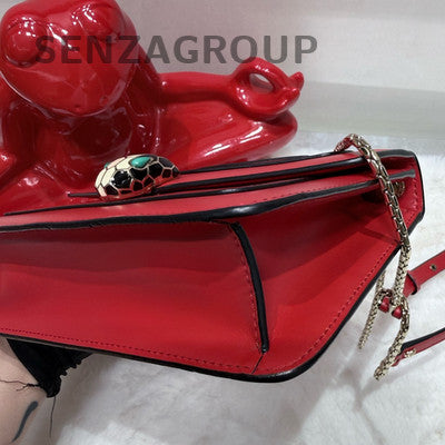 Bvlgari Serpenti Forever WOC Chain Shoulder Crossbody Bag Red Classic Women