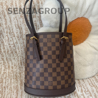 Louis Vuitton Monogram Canvas Noe Bucket Bag Brown Gold Hardware