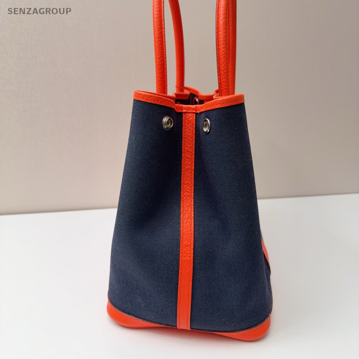 Hermes Garden Party36 Tote Canvas Top Handle Handbag Women