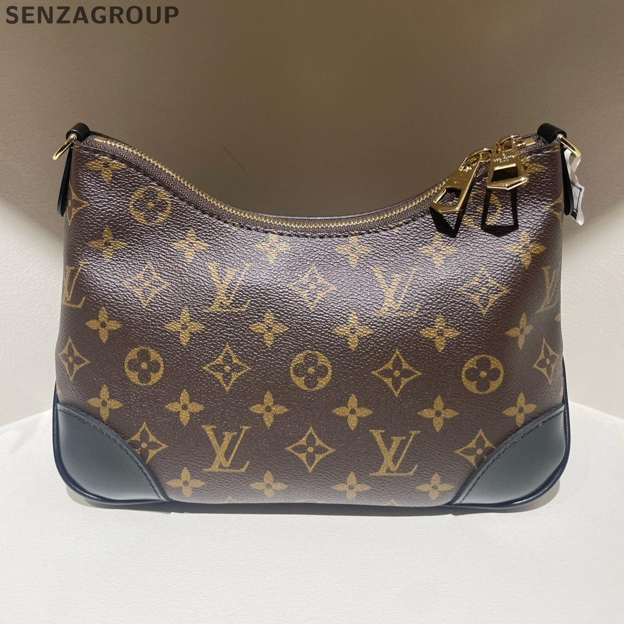 Louis Vuitton Monogram Black Horn Chain Shoulder Crossbody Bag Brown M45831
