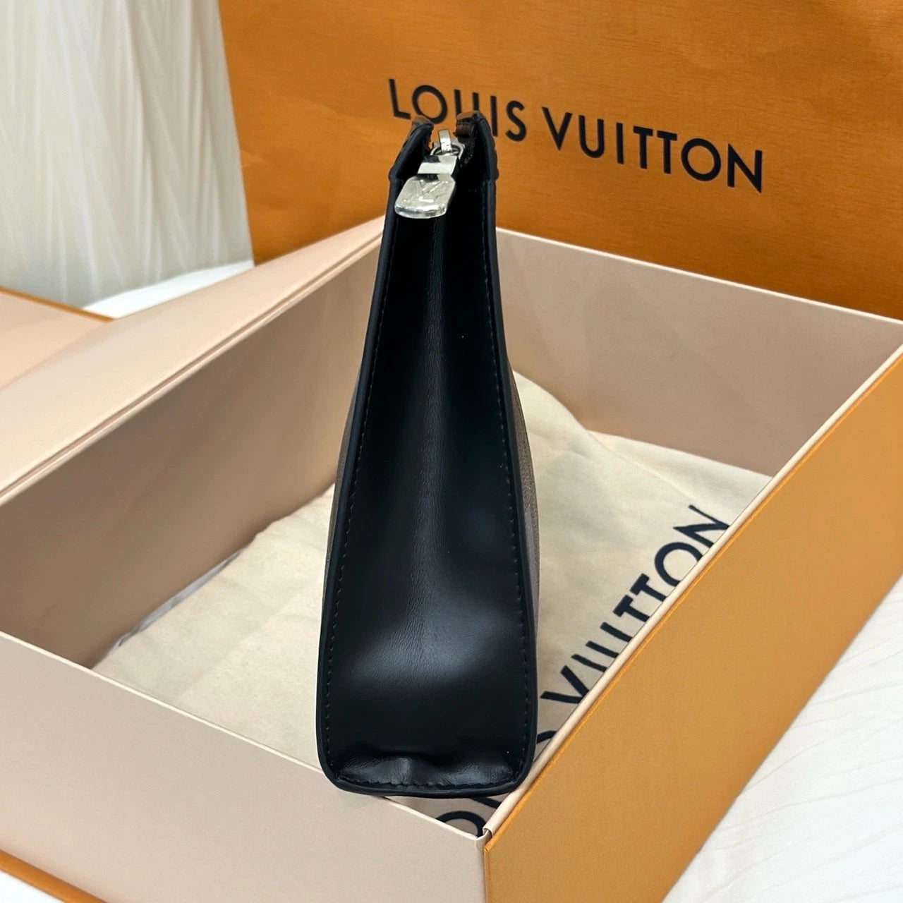 Louis Vuitton Canvas Pochette Voyage Clutch For Women