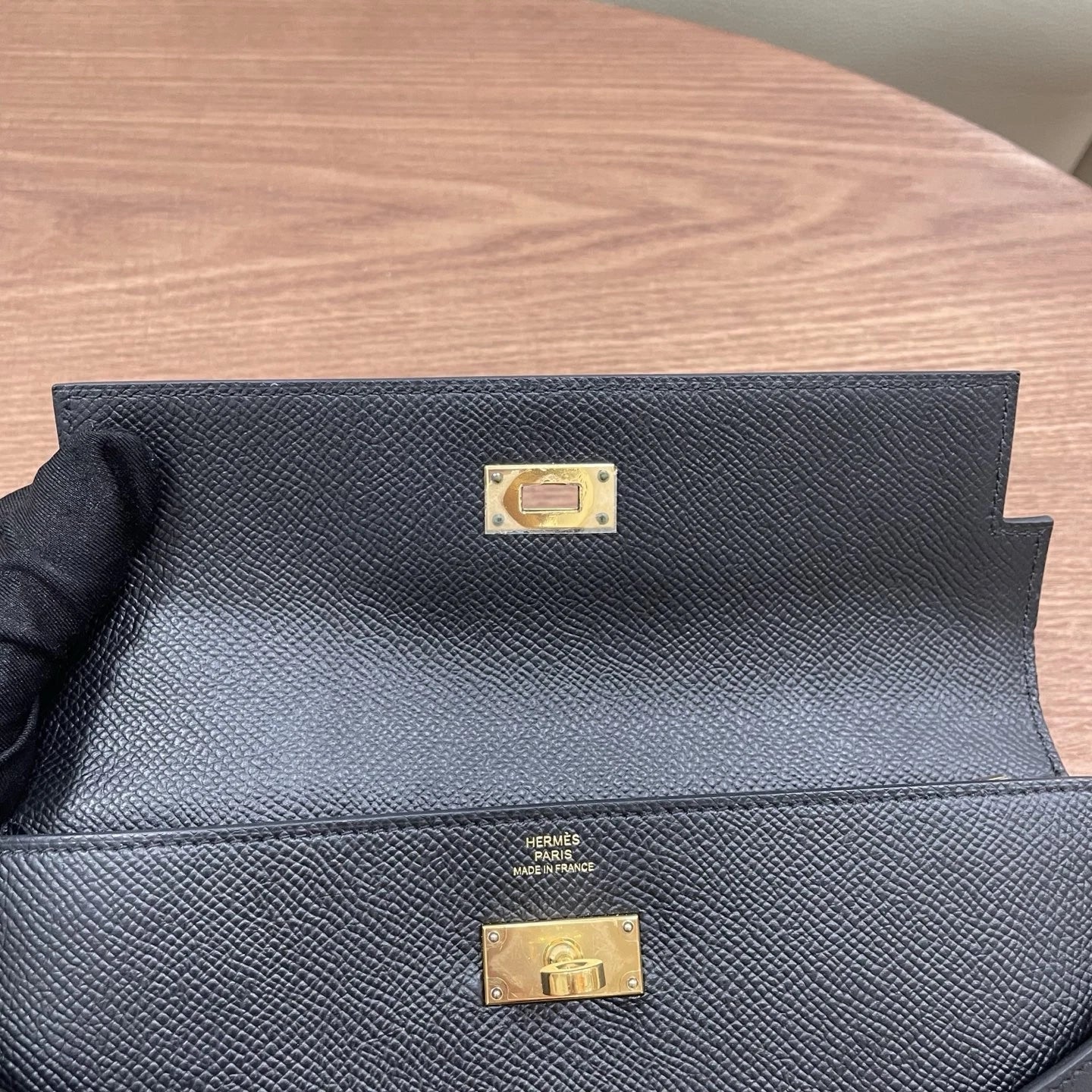 Hermès Kelly Long Wallet Black Women Classic