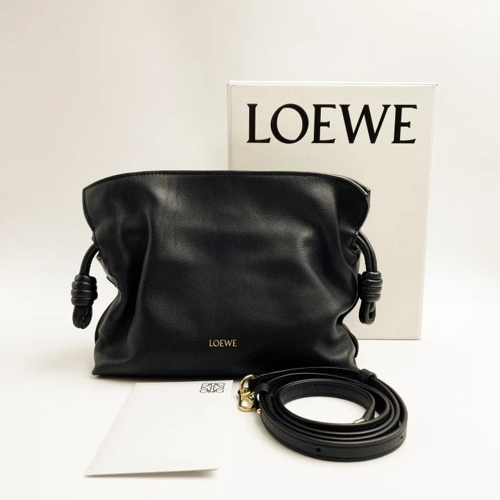 LOEWE Flamenco Mini Bucket Bag For Women Black