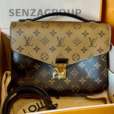 Louis Vuitton Monogram Canvas Messenger Bag in Caramel with Gold Hardware