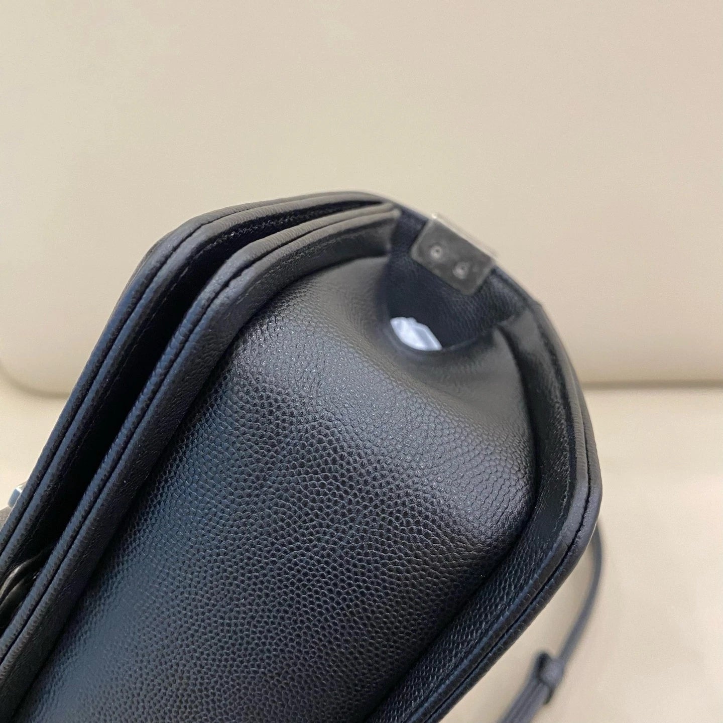 CHANEL LeBoy Small Black Leather Shoulder Bag For Women