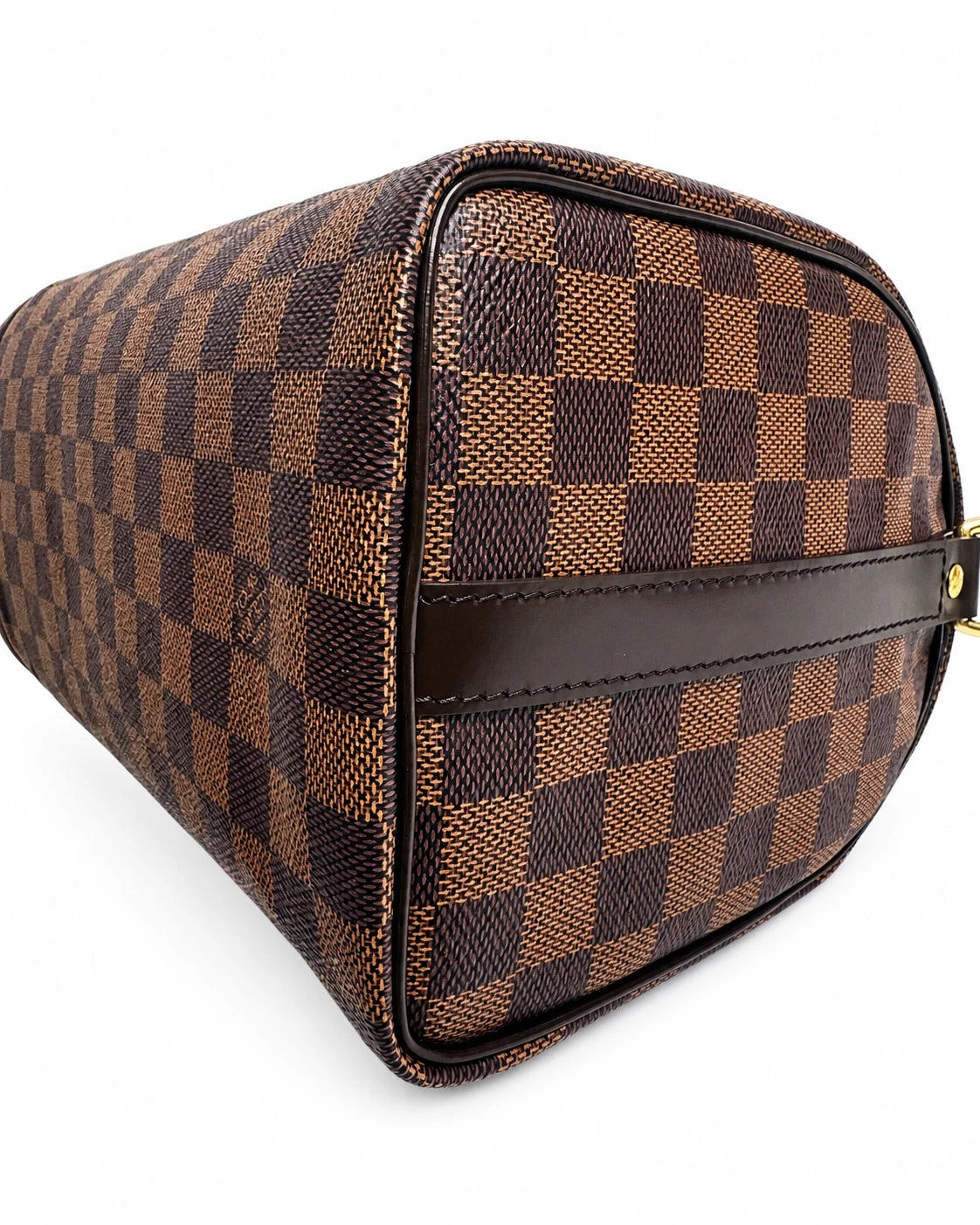 Louis Vuitton Speedy25 Canvas Damier Brown Shoulder Bag Handbag Excellent