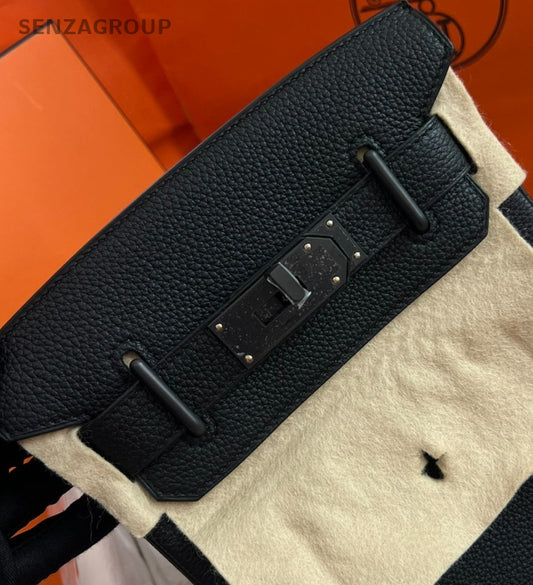Hermes Hac A Dos Shoulder Bag Black Unisex Adults Classic Designer