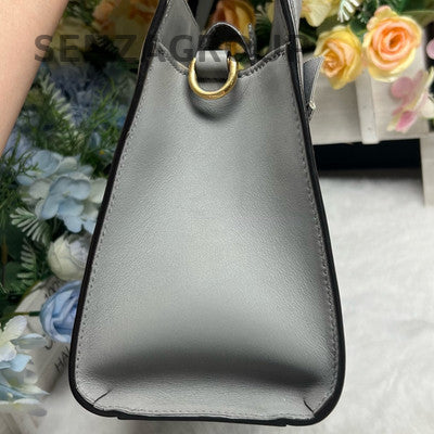 Gucci Bow Grey Gold Buckle Tote Bag Handbag Crossbody Classic Fashion
