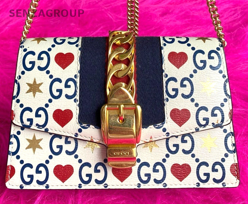 GUCCI Sylvie mini Valentine's Day Limited Edition Chain Shoulder bag Women