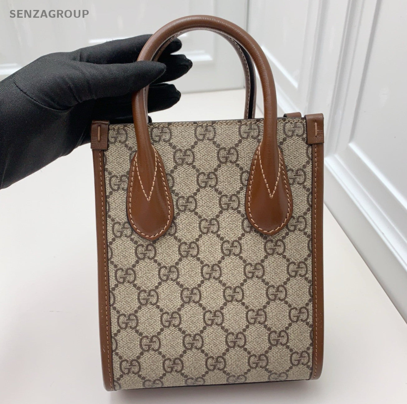 Gucci Ophidia 2Way Handbag Crossbody Brown Gold Used Women Classic