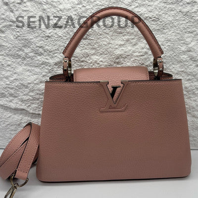 Louis Vuitton Capucines Pink Shoulder Bag - Women's Classic Handbag