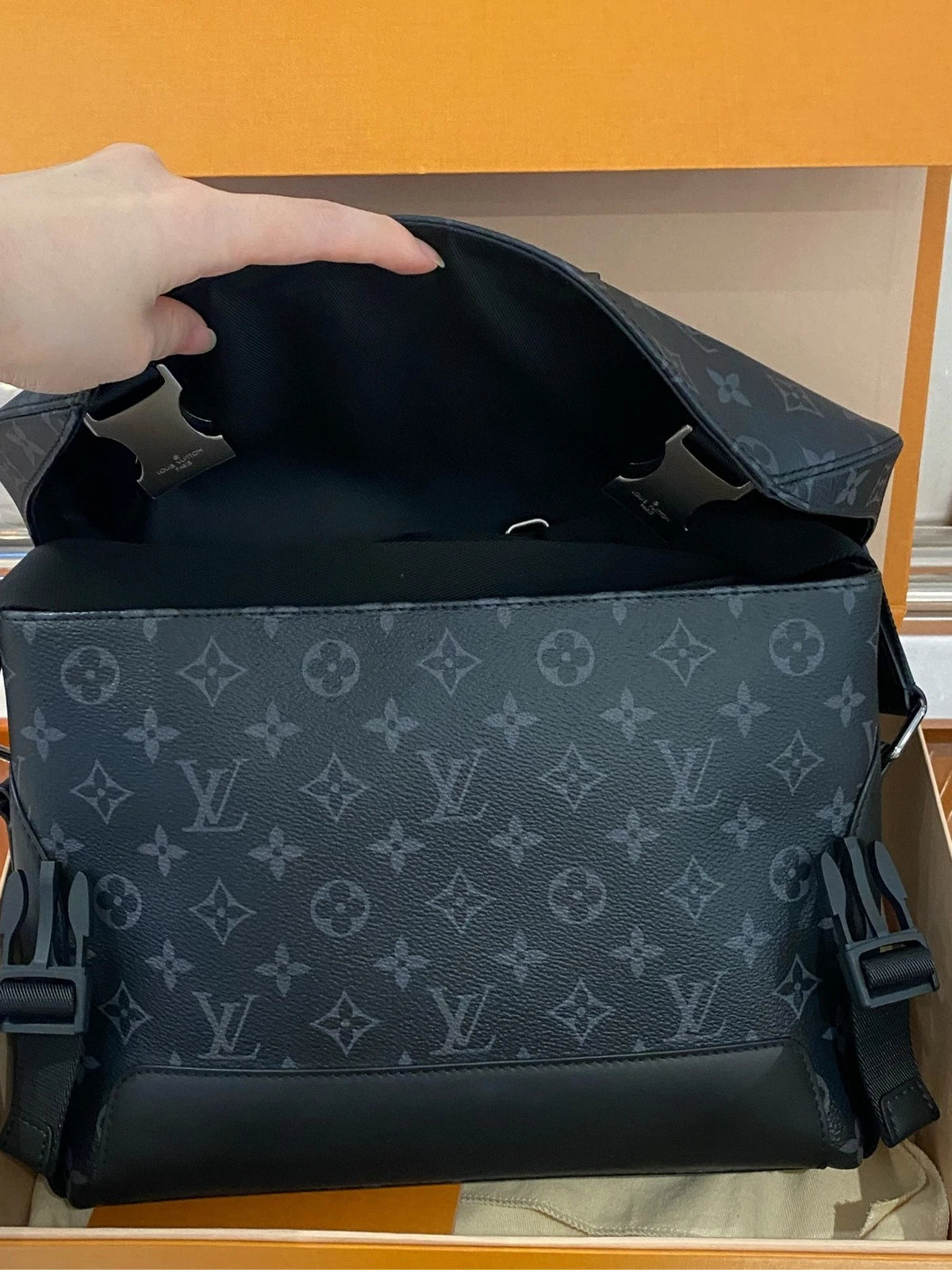 Louis Vuitton Voyager Small Black Crossbody Shoulder Bag Women