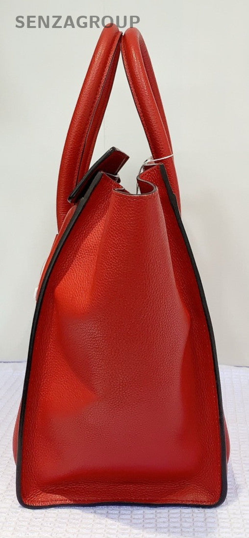 CELINE Micro Luggage tote Top Handle Handbag Women Red