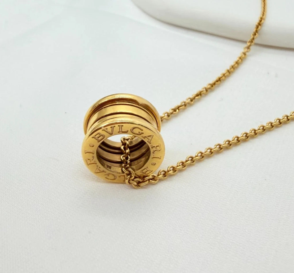 BVLGARI B-zero1 18K Yellow Gold Pendant Necklace