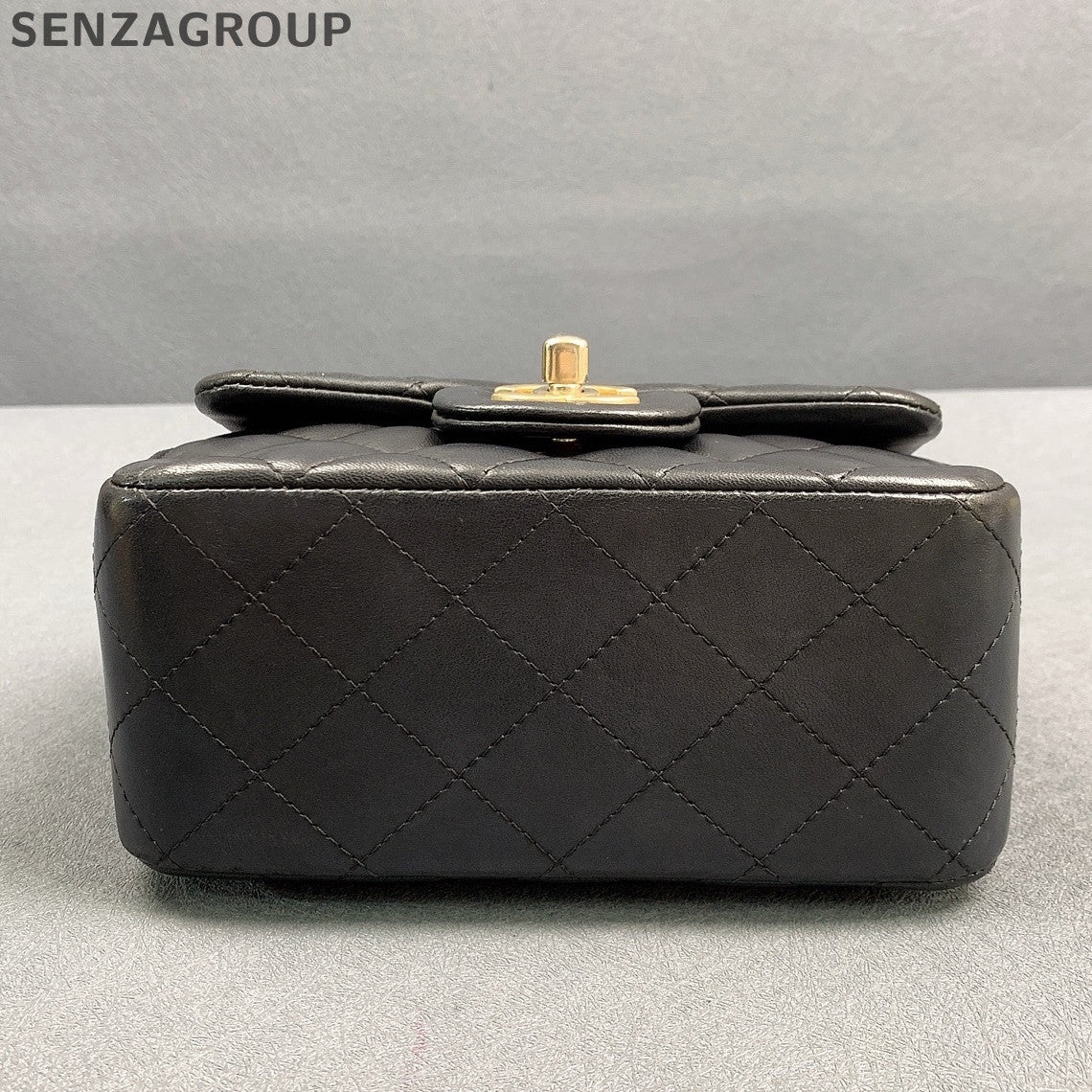 Chanel Classic Flap Black Gold Lambskin Chain Shoulder Crossbody Bag