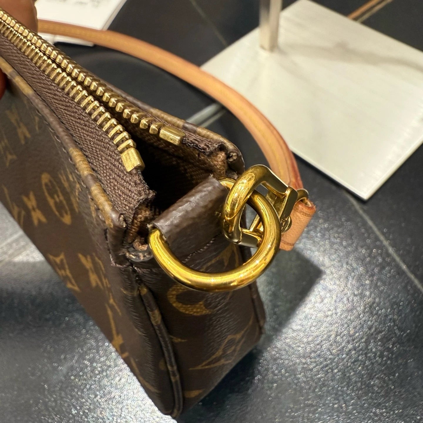 Louis Vuitton Pochette Accessoires Monogram Canvas Shoulder Bag